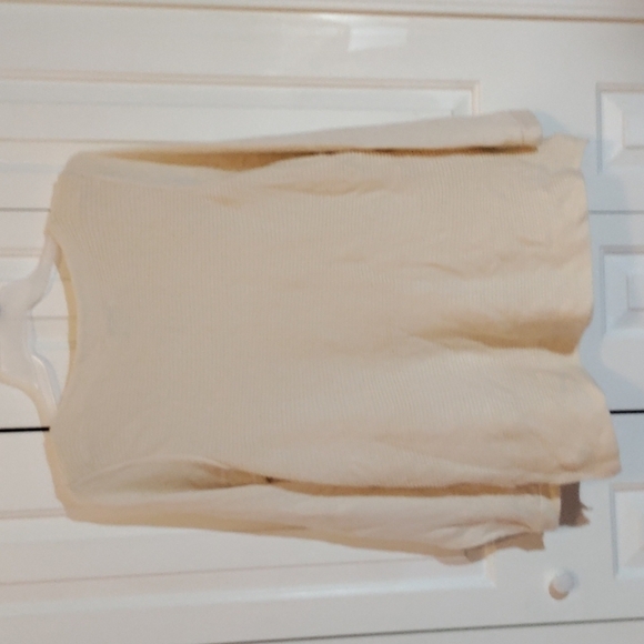 Dana Buchman XXL cable knit cream color sweater women's - Picture 5 of 6